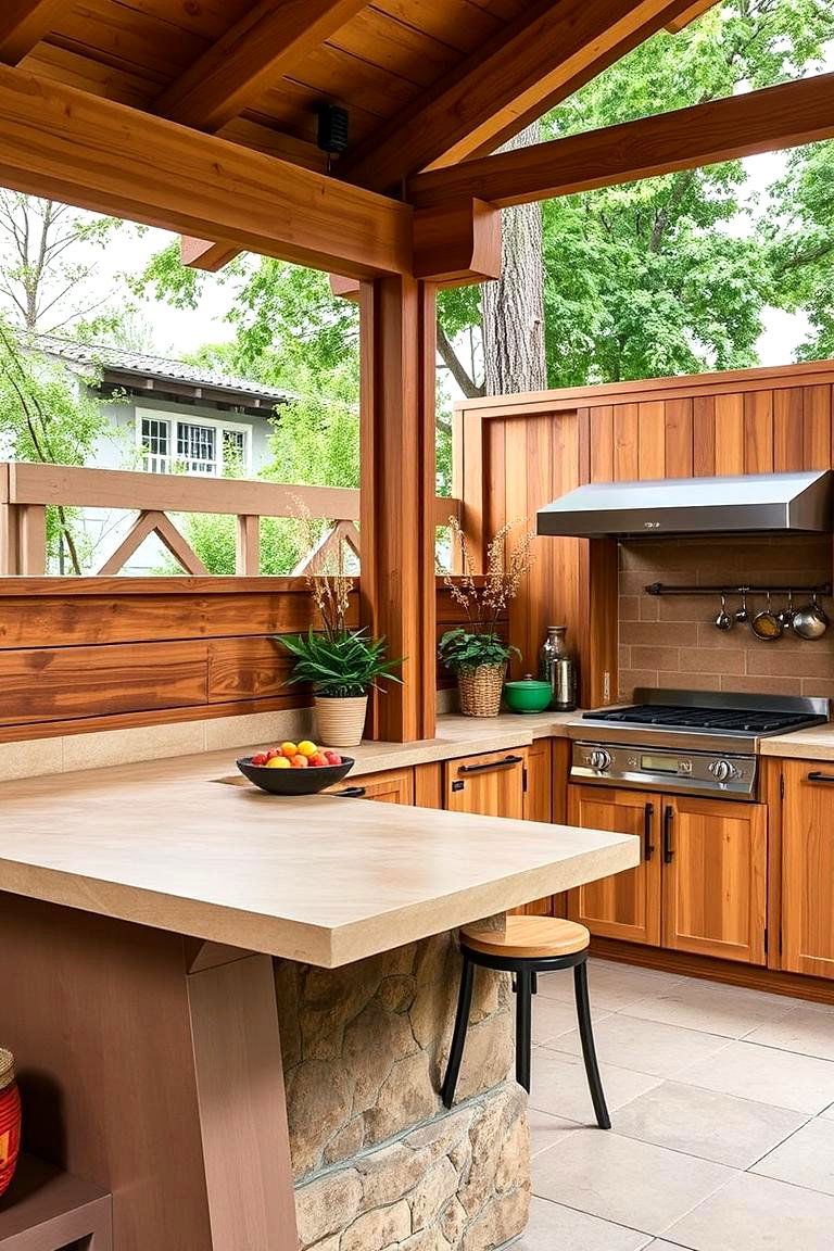 PaperStone Countertops - 24 Outdoor Kitchen Countertop Ideas