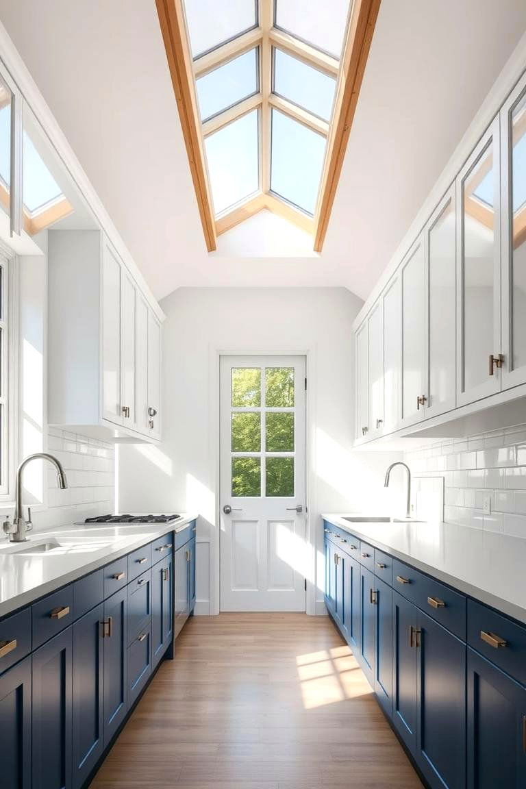 Parallel Kitchen with a Herb Garden - 24 Parallel Modular Kitchen Design Ideas