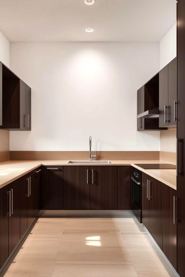 Parallel Kitchen with a Movable Island Cart - 24 Parallel Modular Kitchen Design Ideas