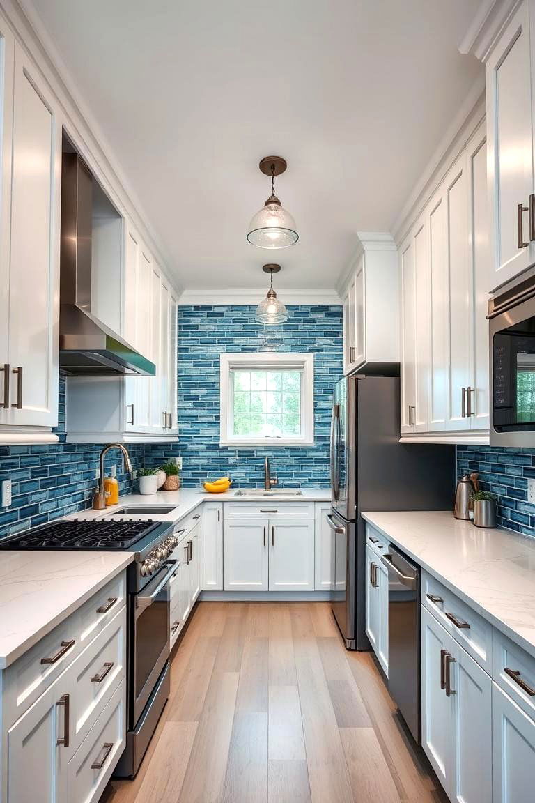 Parallel Kitchen with a Skylight - 24 Parallel Modular Kitchen Design Ideas