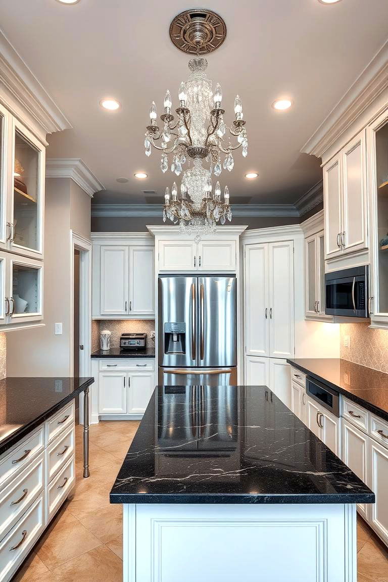 Parallel Kitchen with a Statement Backsplash - 24 Parallel Modular Kitchen Design Ideas