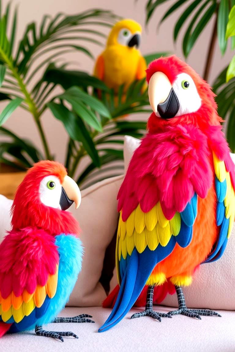 Parrot Plush Accents - 24 Pirate-themed Bedroom Ideas