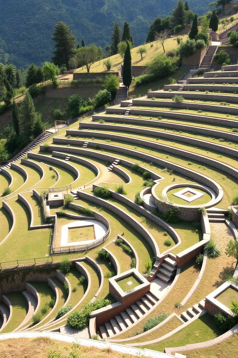 Parterres on Sloping Terrain - 24 Parterre Garden Ideas