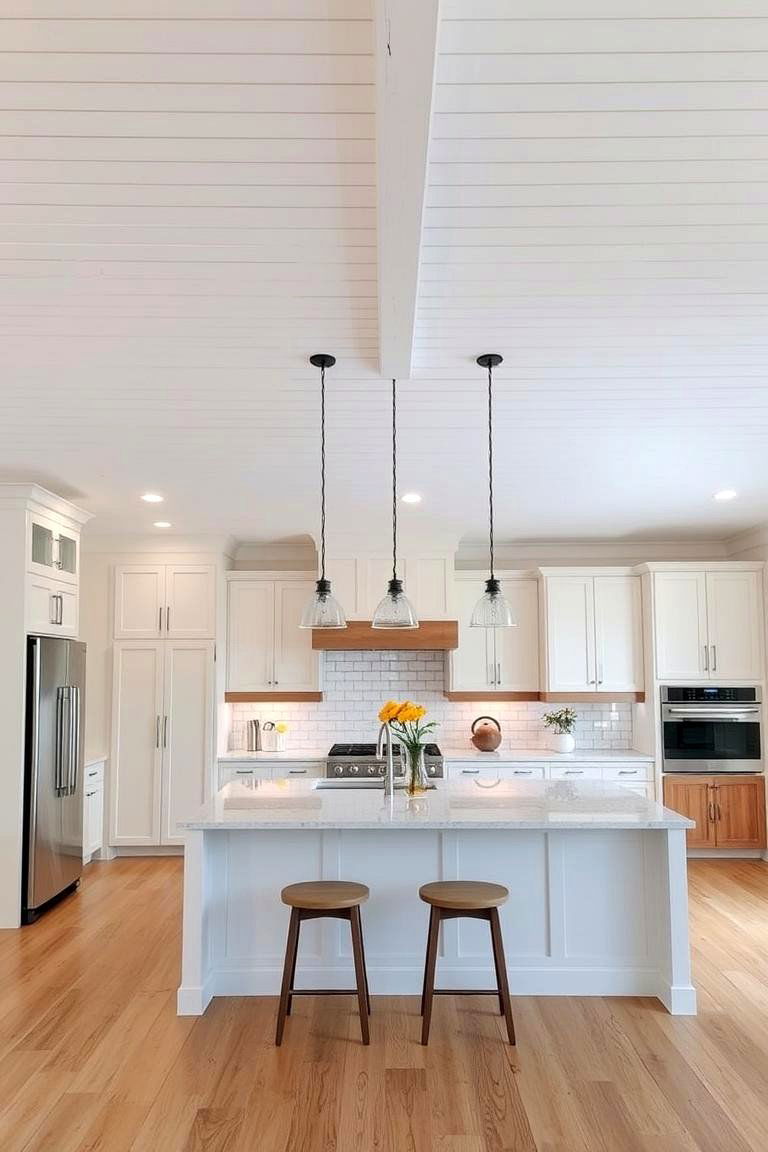 Partial Shiplap Ceiling - 24 Shiplap Ceiling Ideas