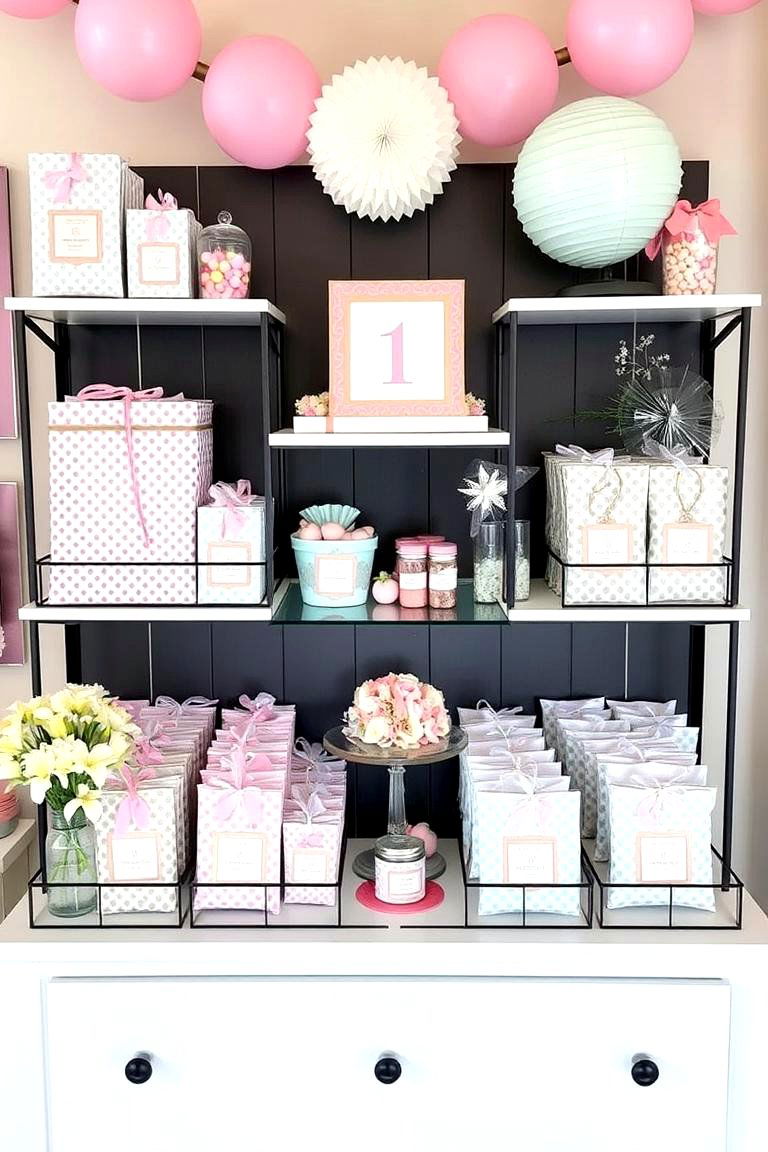 Party Favors Station Sparkle - 24 Birthday Decoration Ideas