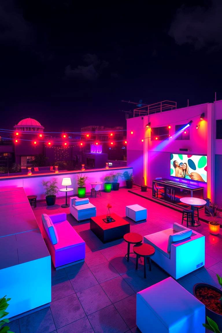 Party and Entertainment Space - 24 Rooftop Deck Ideas