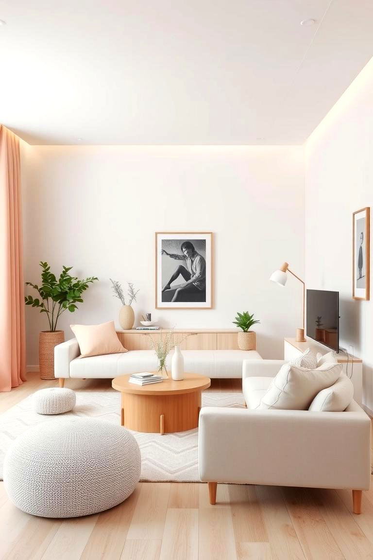 Pastel Accented Minimalism - 24 Pastel Bedroom Ideas