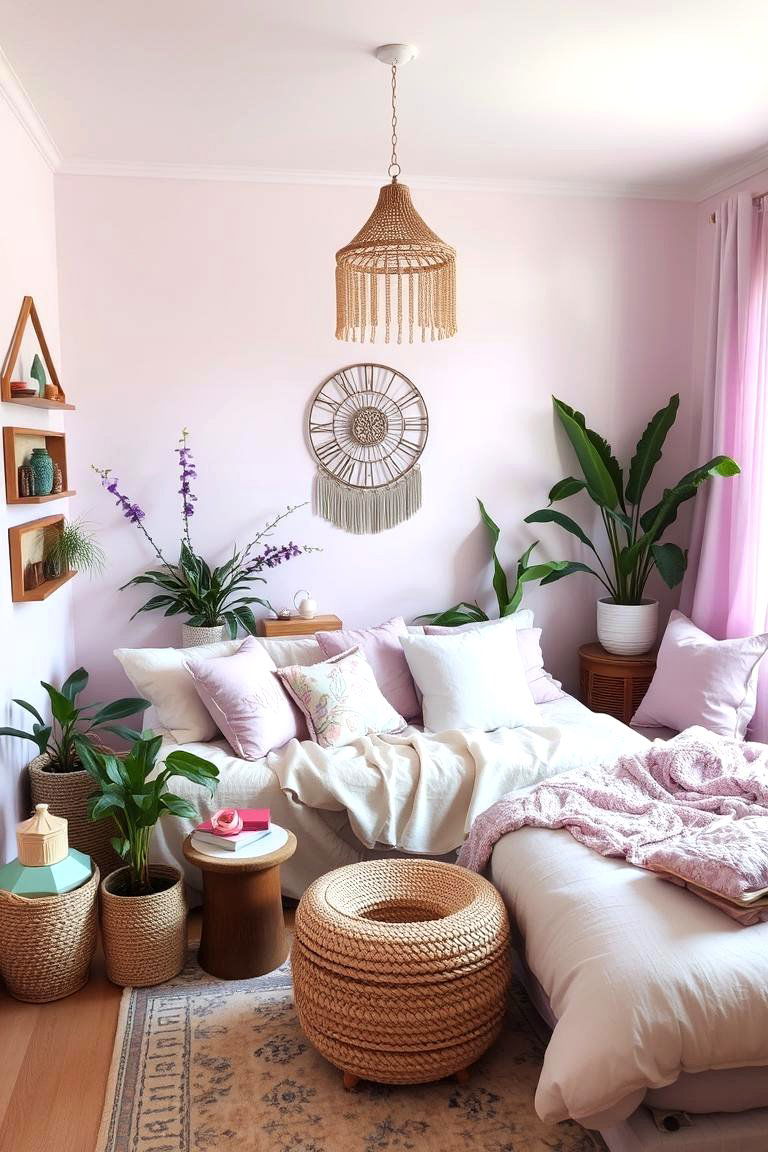 Pastel Accents with a Boho Twist - 24 Boho Teen Bedroom Ideas