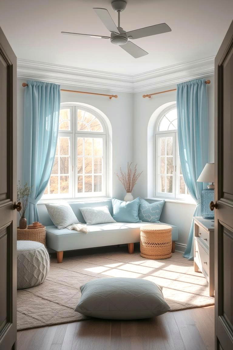 Pastel Blue Accents for a Gentle Touch - 24 Blue Living Room Ideas