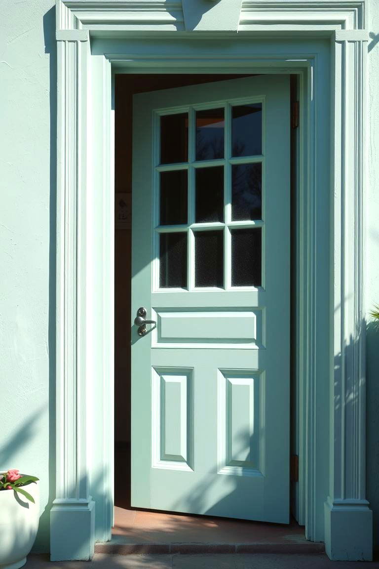 Pastel Door Paint Refresh - 24 Spring Front Door Decor Ideas