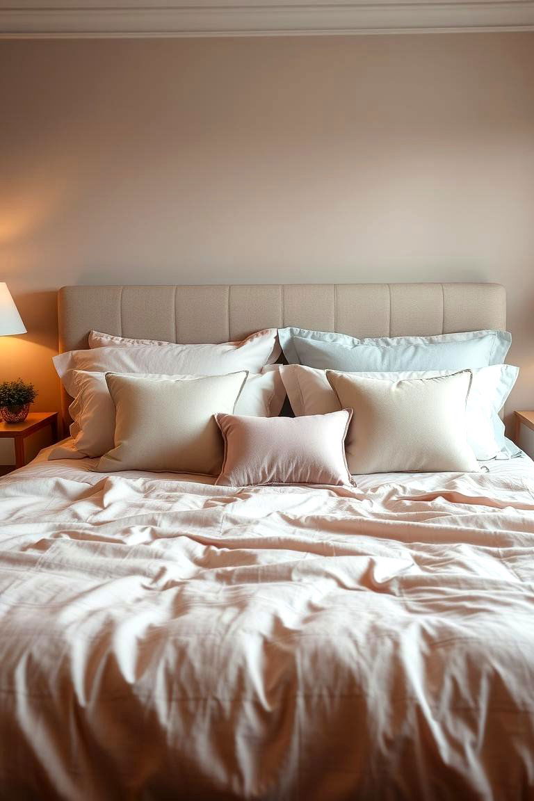 Pastel Goth Bedspread and Cushions - 24 pastel goth bedroom ideas