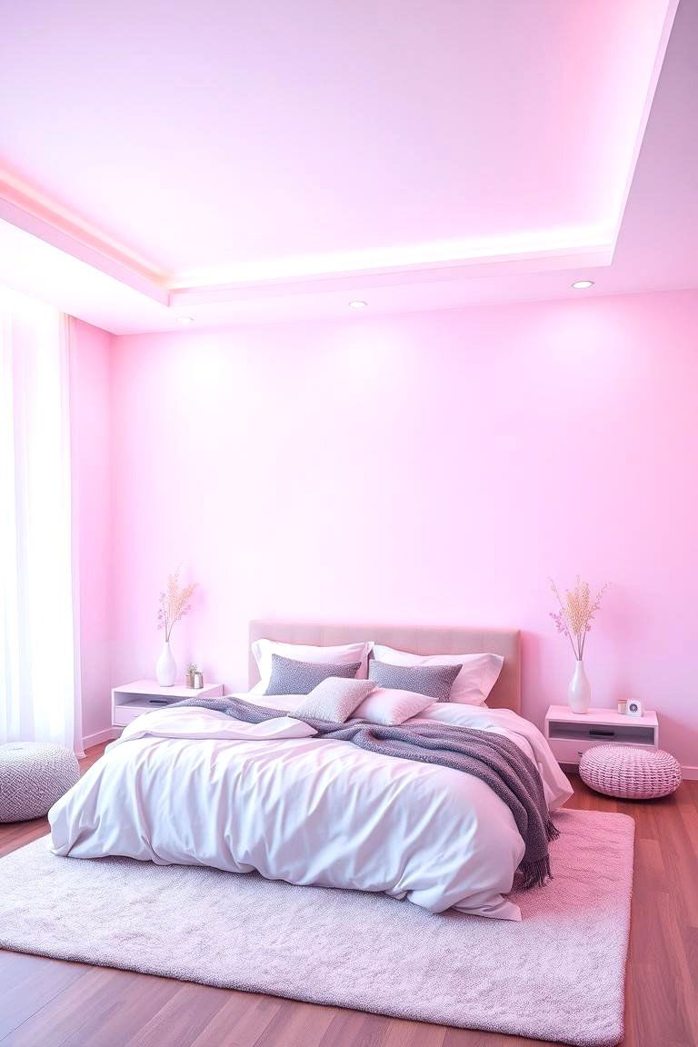 Pastel Ombre Aesthetic - 24 Pastel Bedroom Ideas