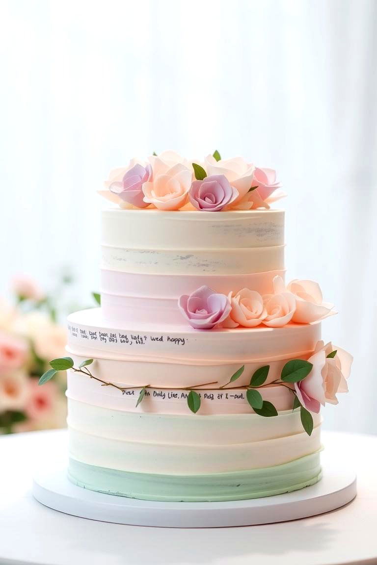 Pastel Perfection - 24 Small Wedding Cake Ideas