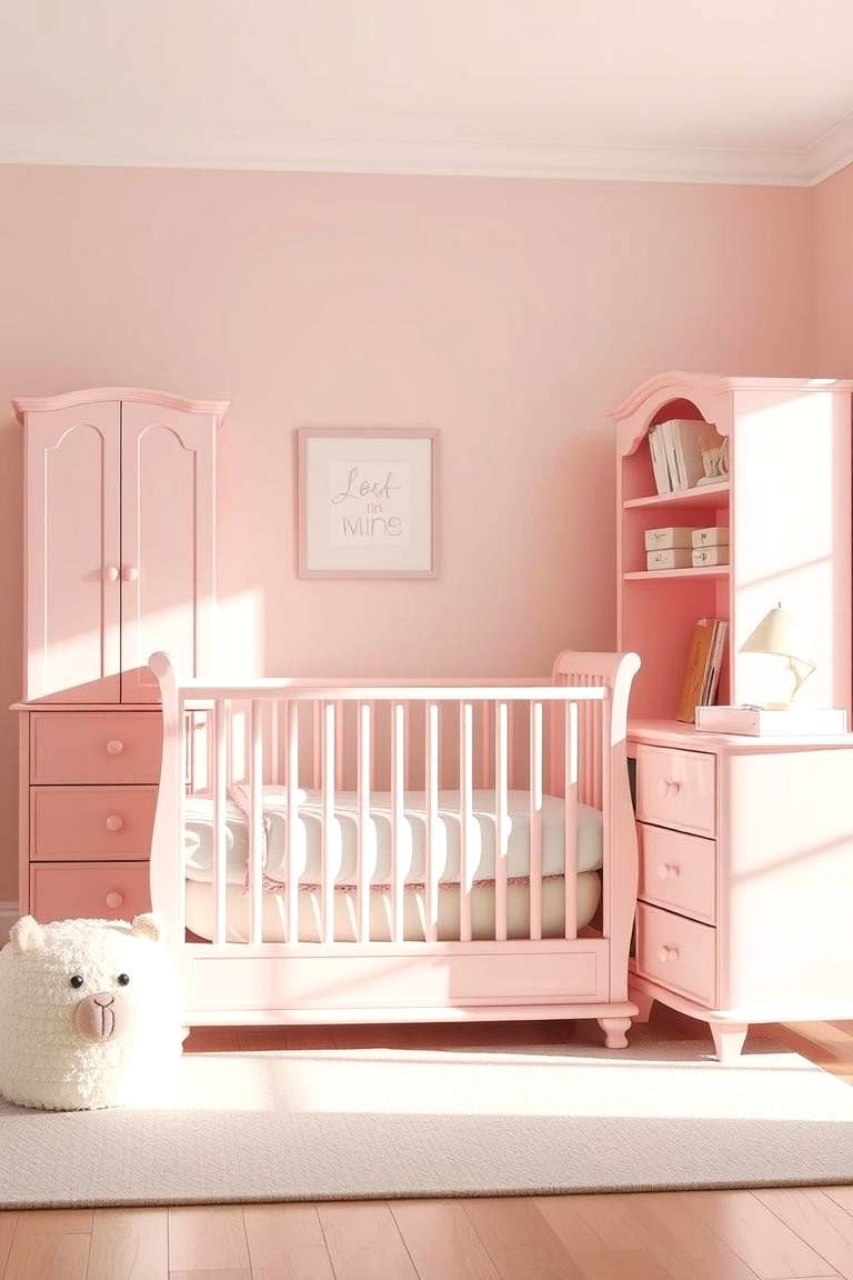 Pastel Pink Furniture - 24 Pink Nursery Ideas