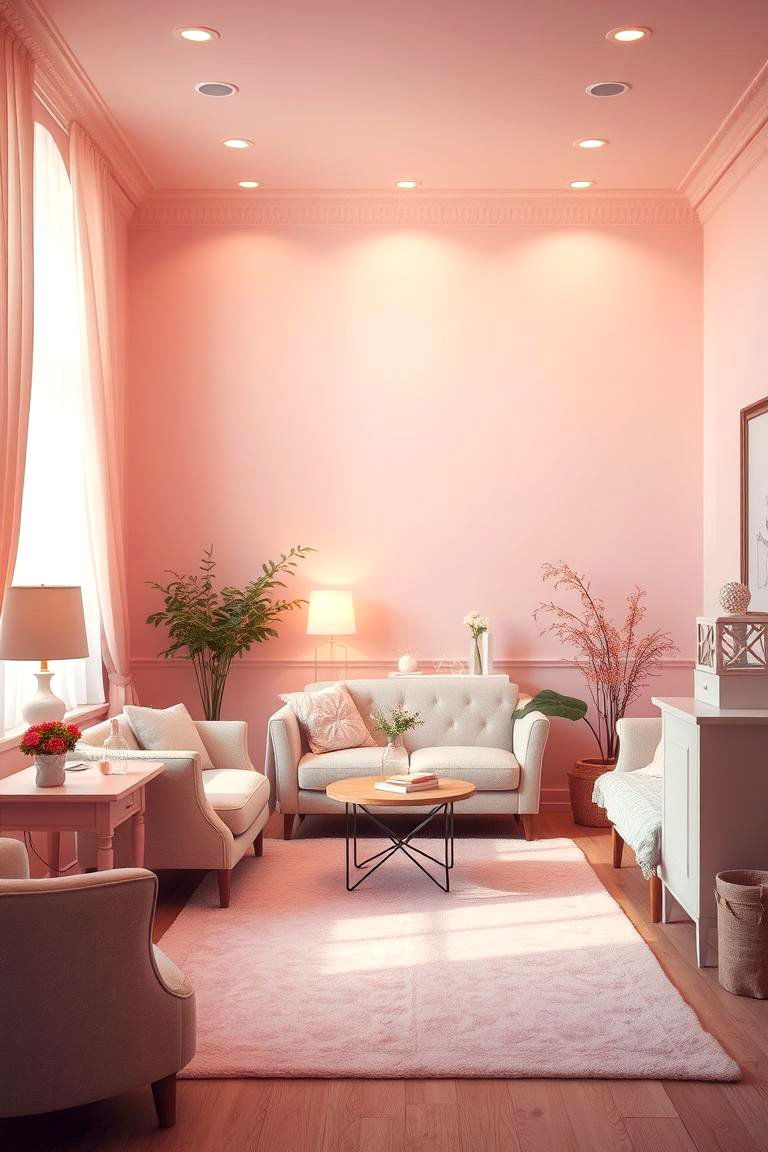 Pastel Pink Serenity - 24 Monochromatic Color Schemes for Rooms