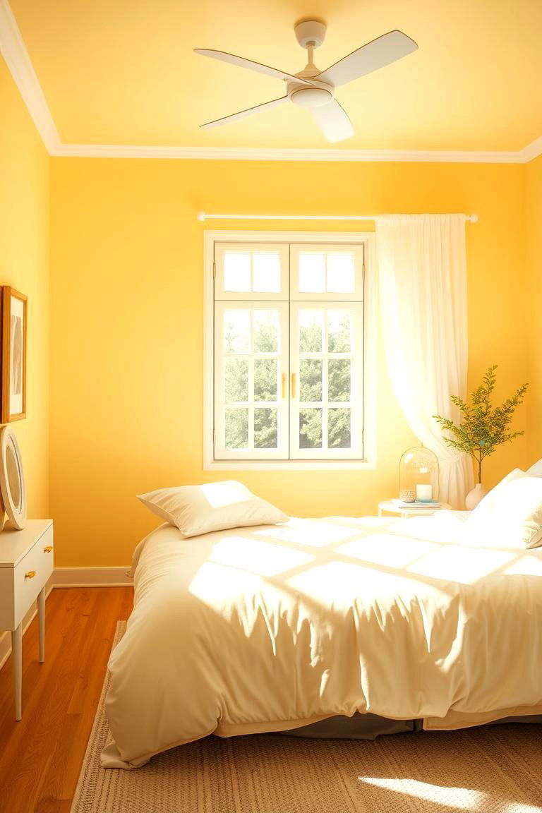 Pastel Yellow Sunshine - 24 Pastel Bedroom Ideas