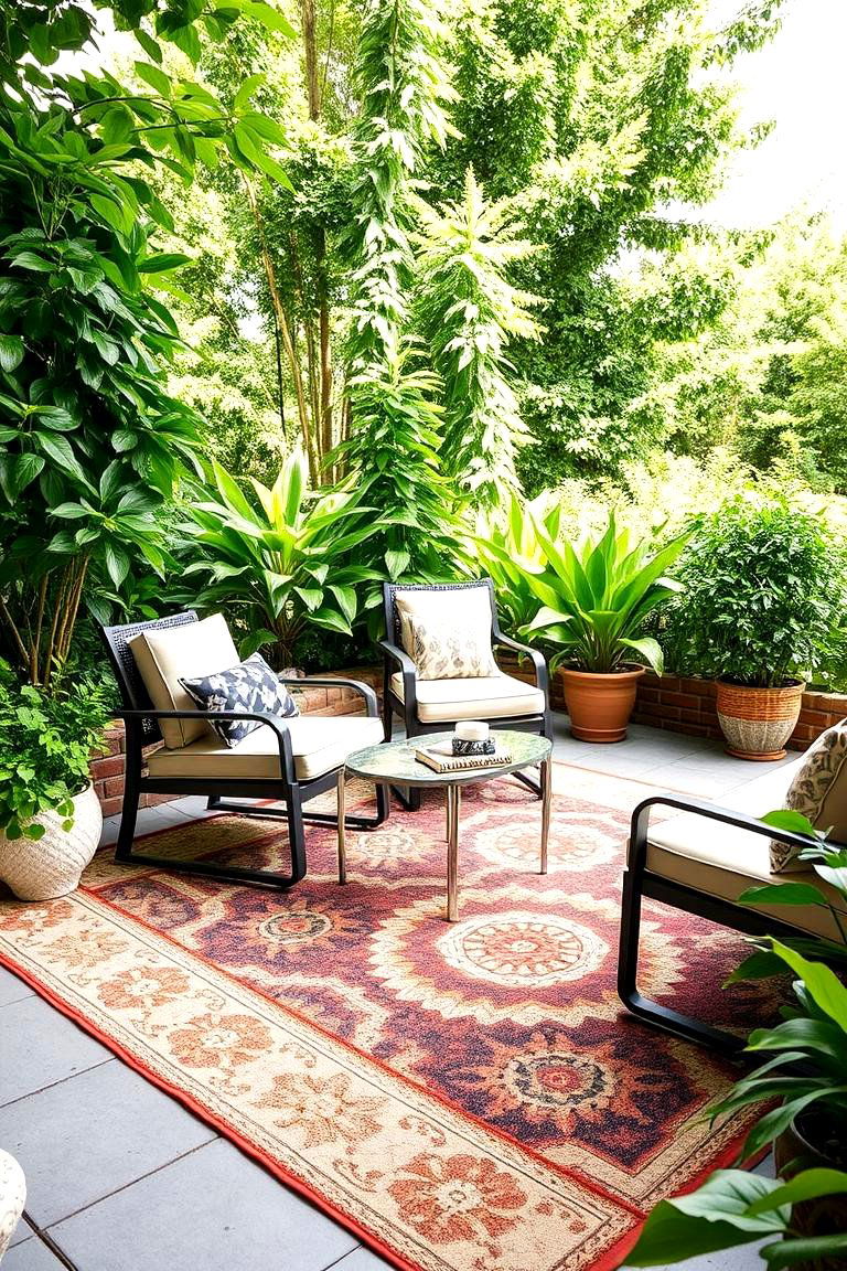 Patio Rug - 24 Backyard Decor Ideas
