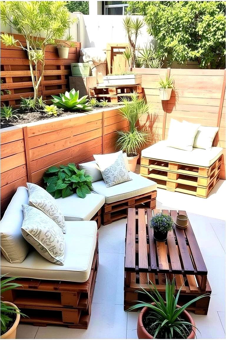 Patio Seating with Pallets - 24 Backyard Ideas on a Budget