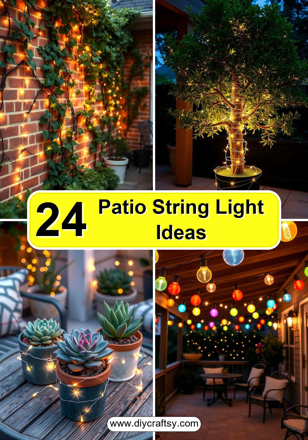 Patio String Light Ideas