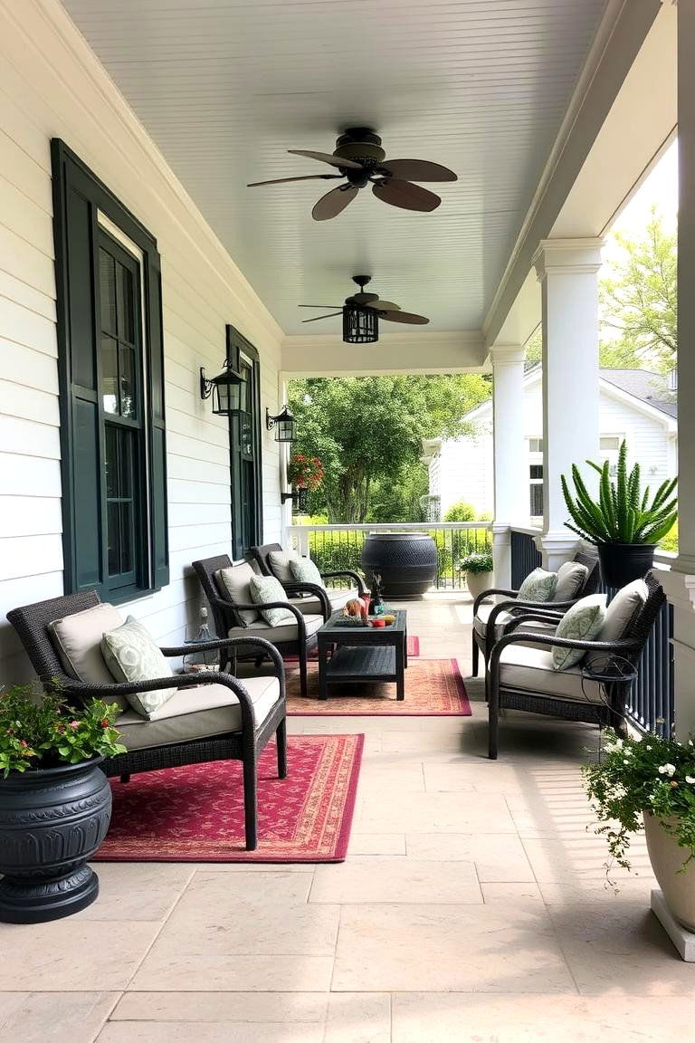 Patio Style Front Porch - 24 Modern Front Porch Ideas