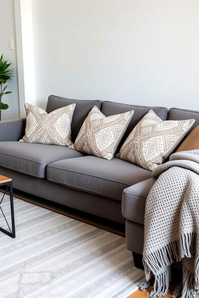 Pattern Play Introducing Subtle Designs - 24 Grey and Beige Living Room Ideas