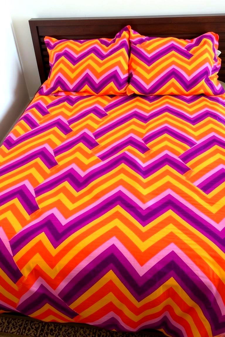 Patterned Bedspreads - 24 80s Bedroom Ideas