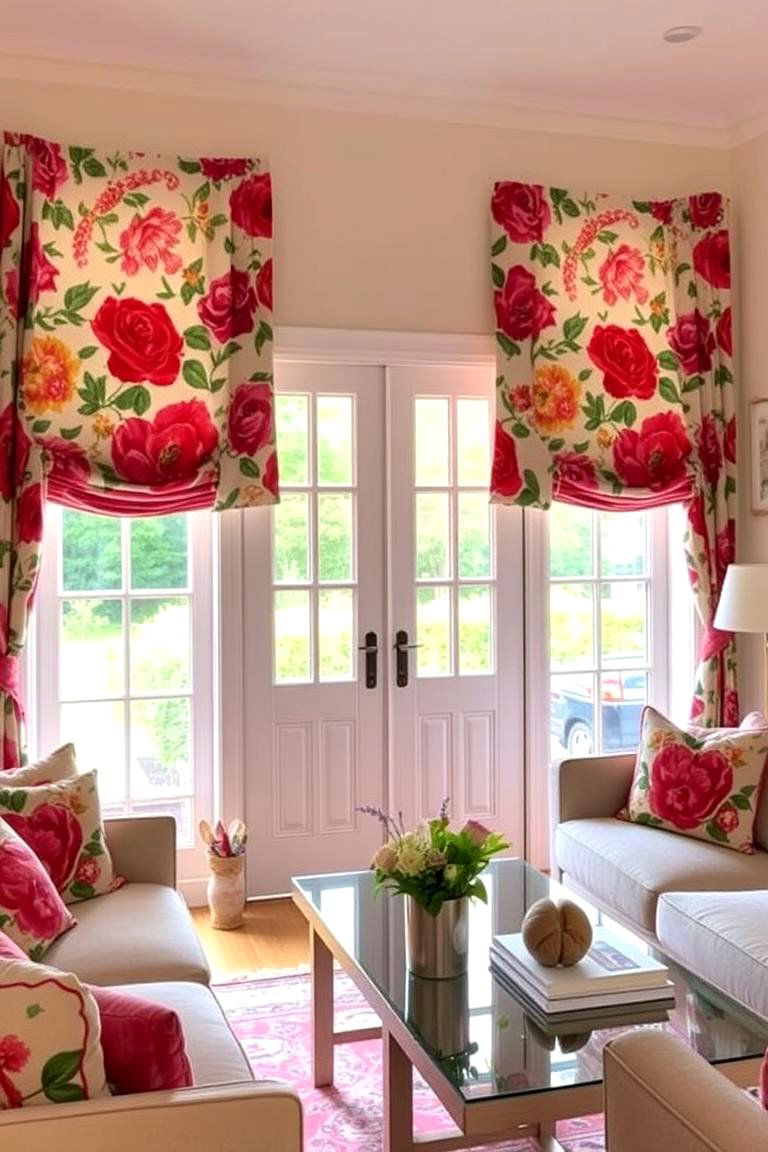 Patterned Curtains for Added Personality - 24 French Door Curtain Ideas