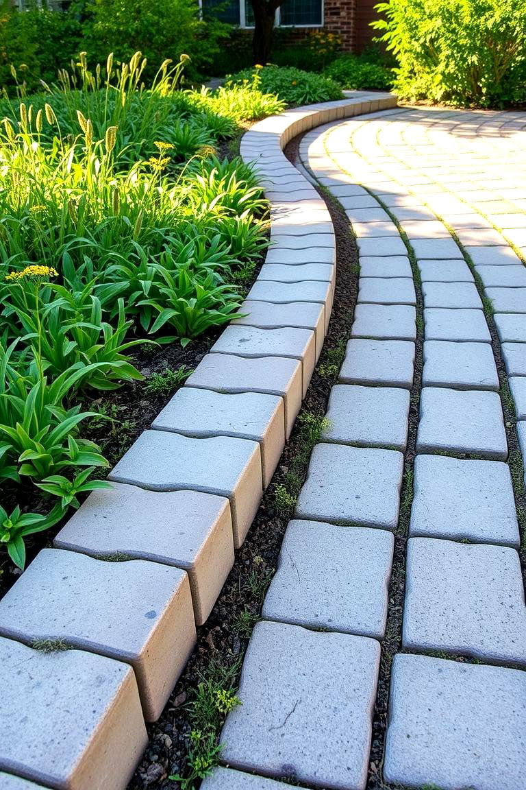 Paver Stone Edging - 24 Garden Edging Ideas