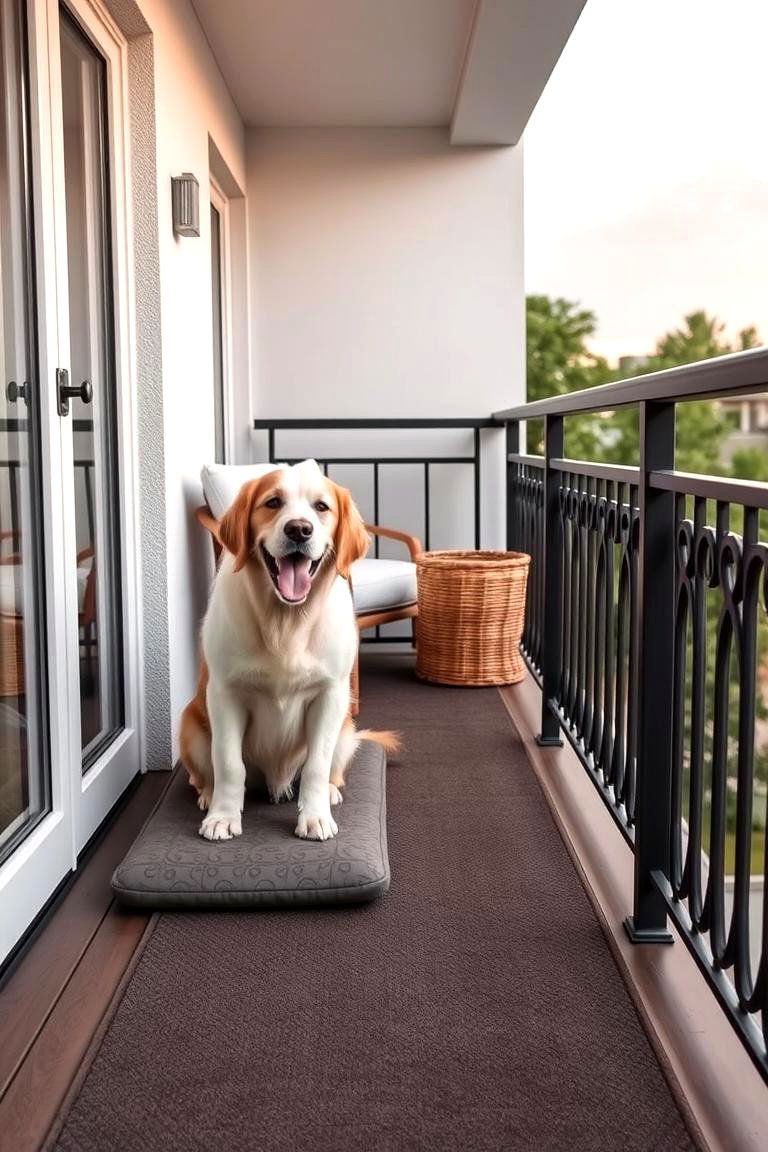 Paw Friendly Flooring - 24 Dog Balcony Ideas