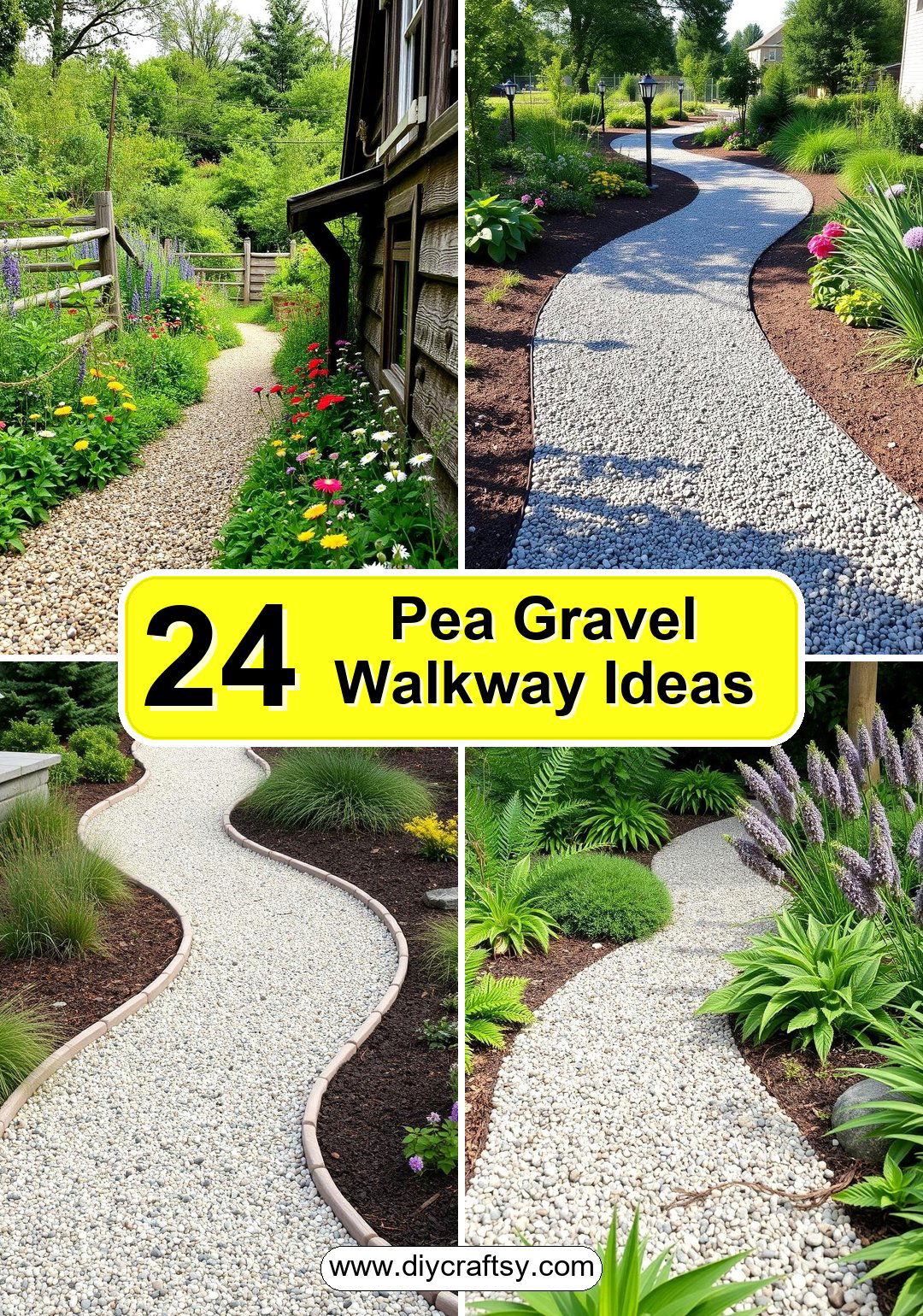 Pea Gravel Walkway Ideas