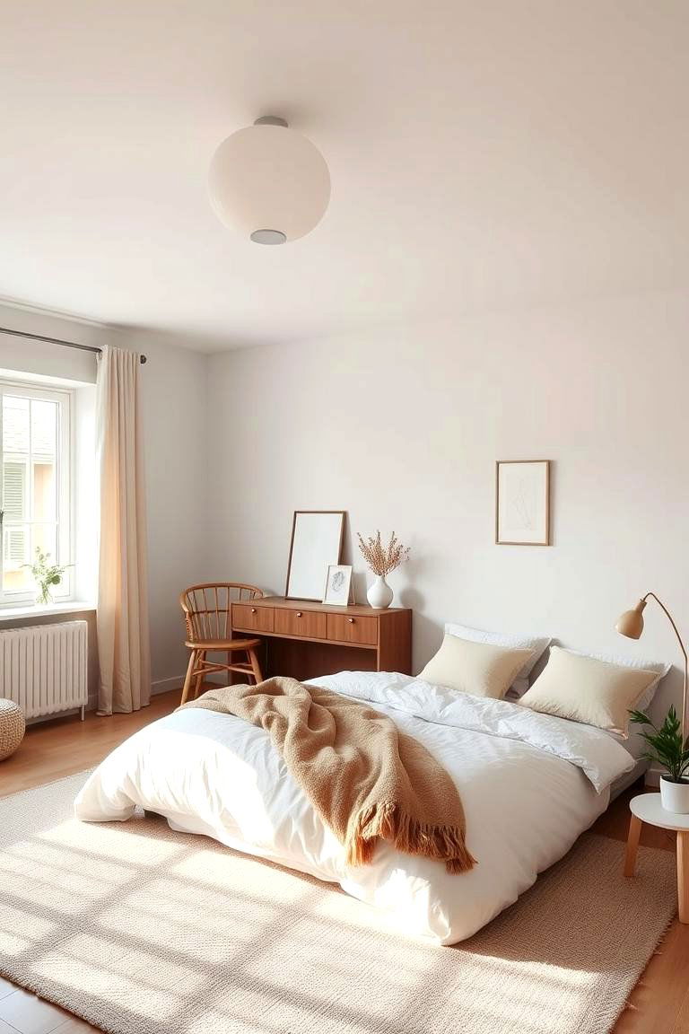Peaceful Minimalism - 24 Scandinavian Bedroom Ideas