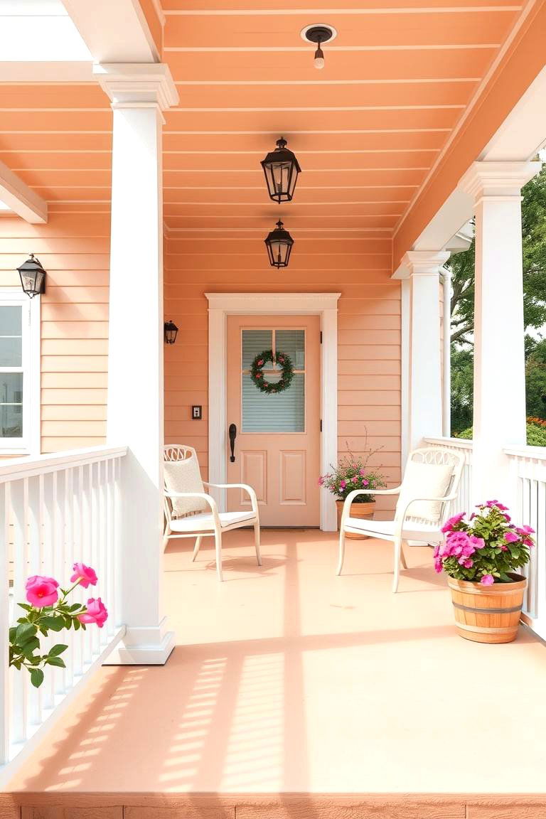 Peach - 24 Porch Paint Colors