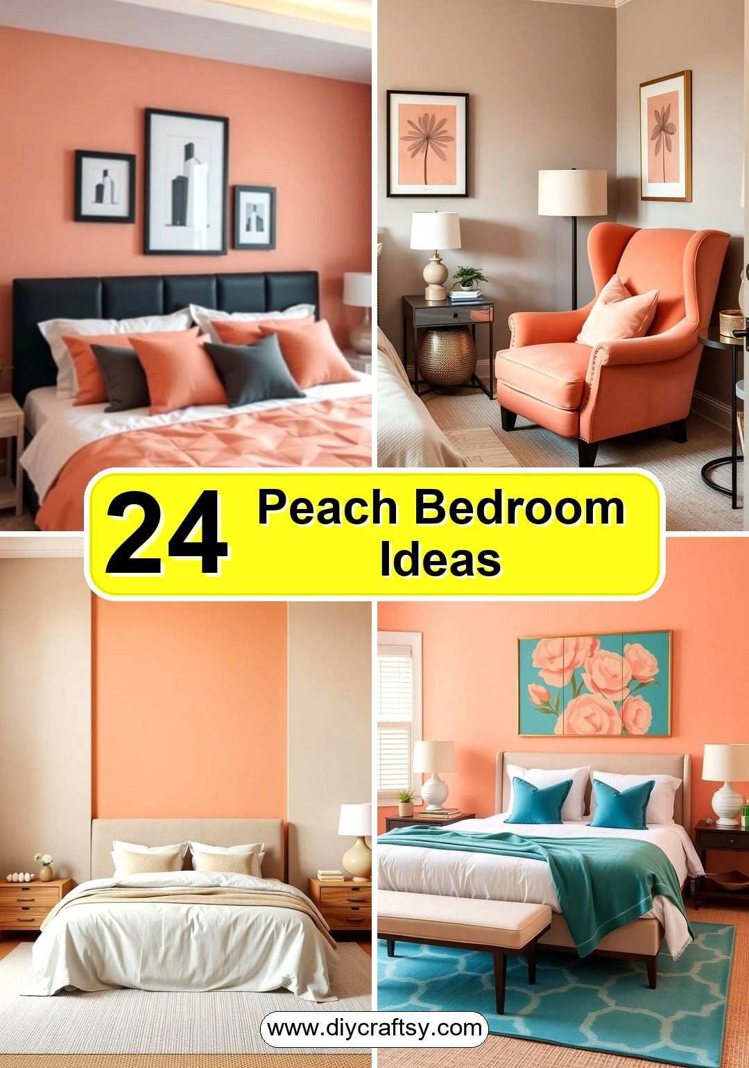 Peach Bedroom Ideas