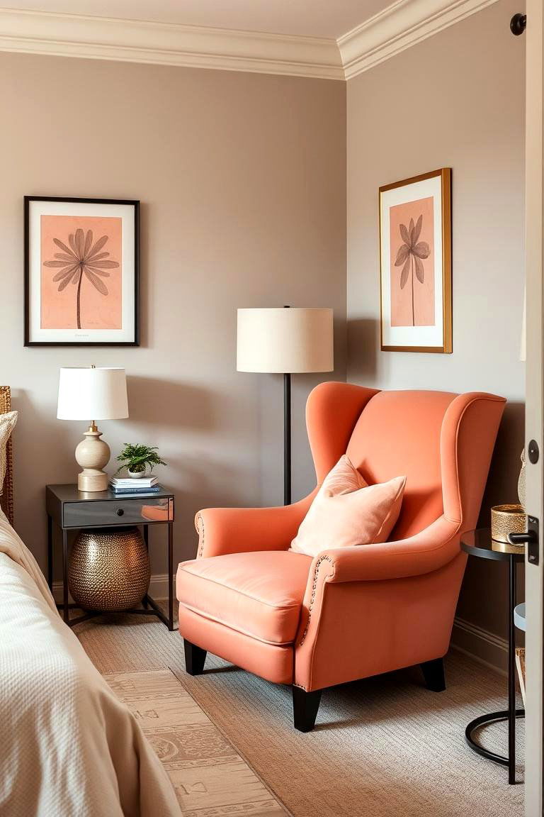 Peach Furniture Pieces - 24 Peach Bedroom Ideas