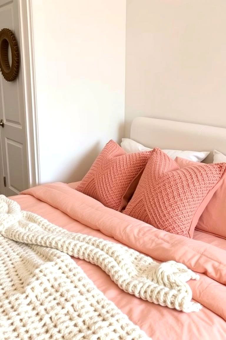 Peach and Cream Layers - 24 Peach Bedroom Ideas