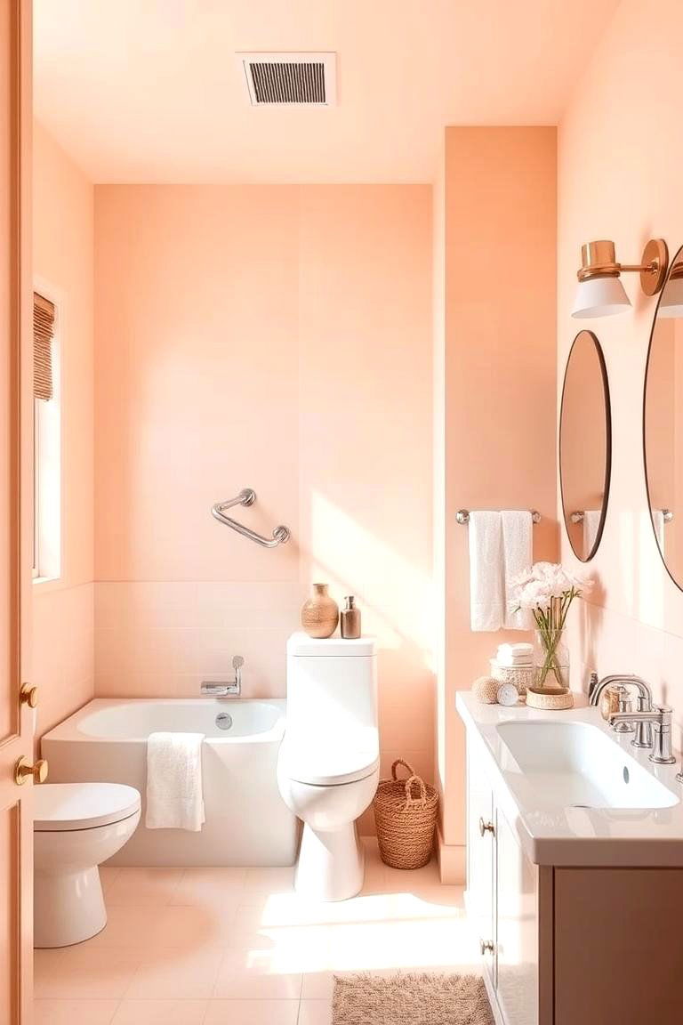 Peachy Keen Decor - 24 Colorful Bathroom Ideas