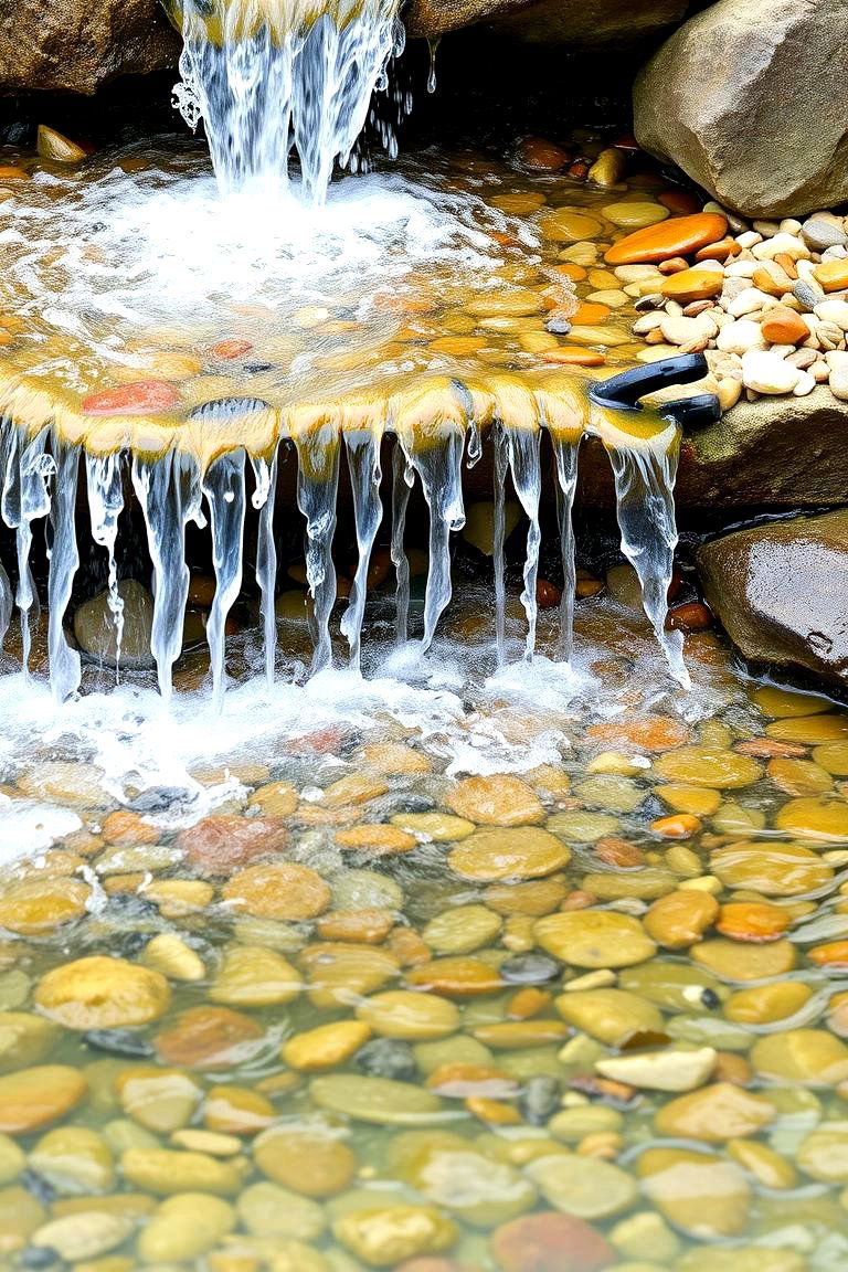 Pebble Enhanced Flow - 24 Small Pool Waterfall Ideas