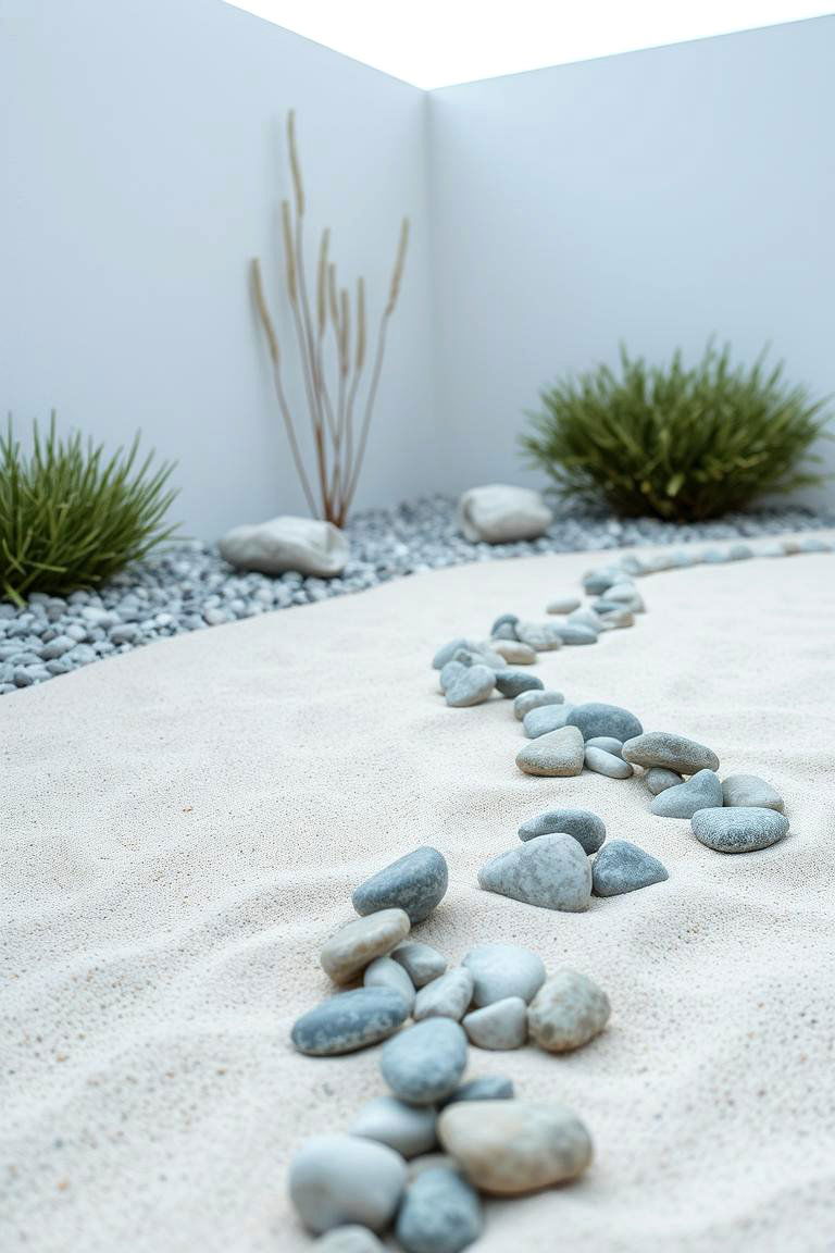 Pebble and Sand Garden - 24 Coastal Garden Ideas