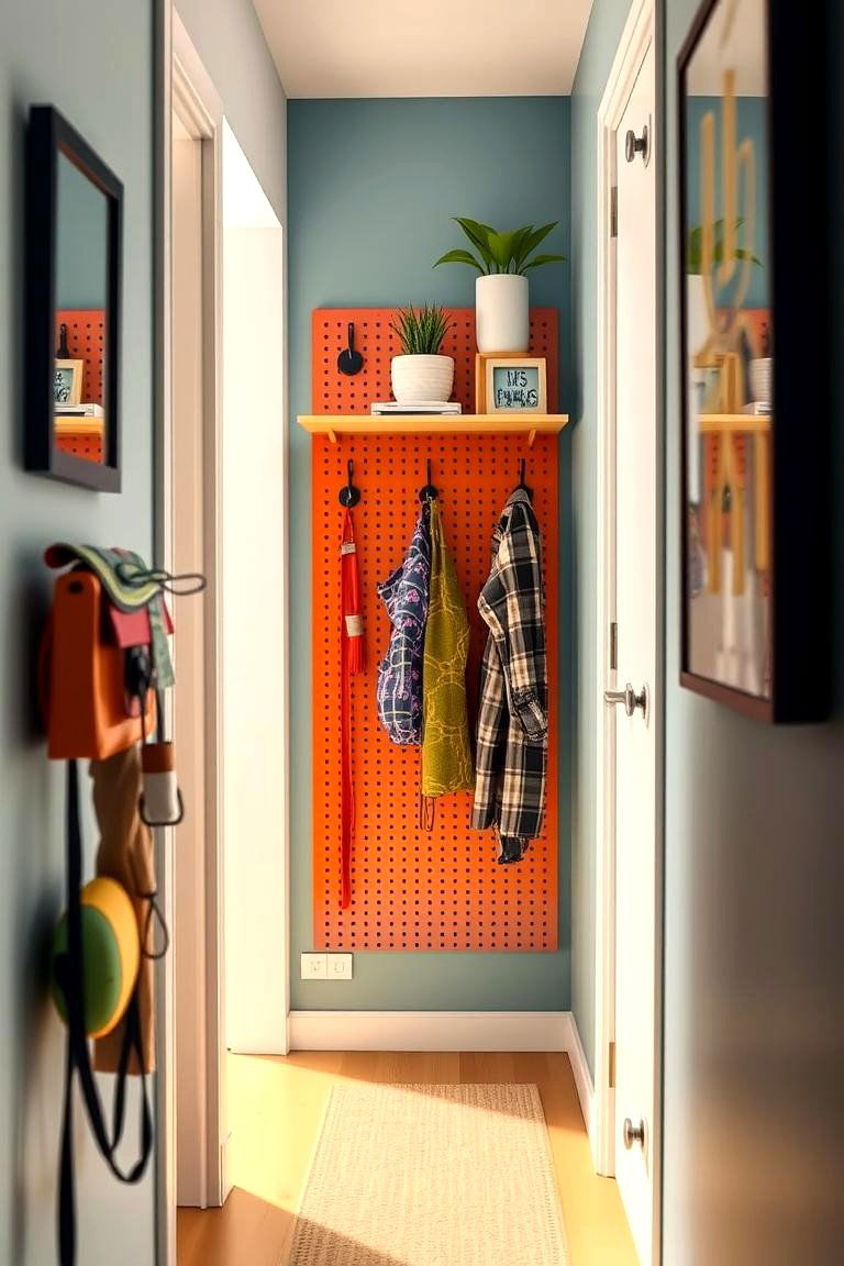 Pegboard Organizers - 24 Hallway Storage Ideas