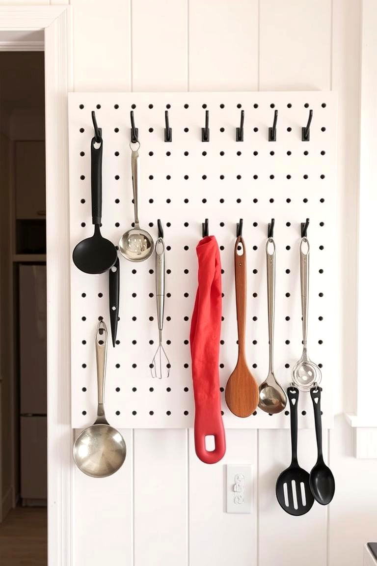 Pegboards for Customizable Wall Organization - 24 Tiny House Storage Ideas