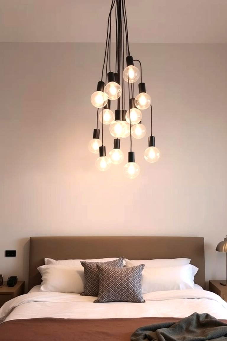 Pendant Light Cluster - 24 Bedroom Lighting Ideas