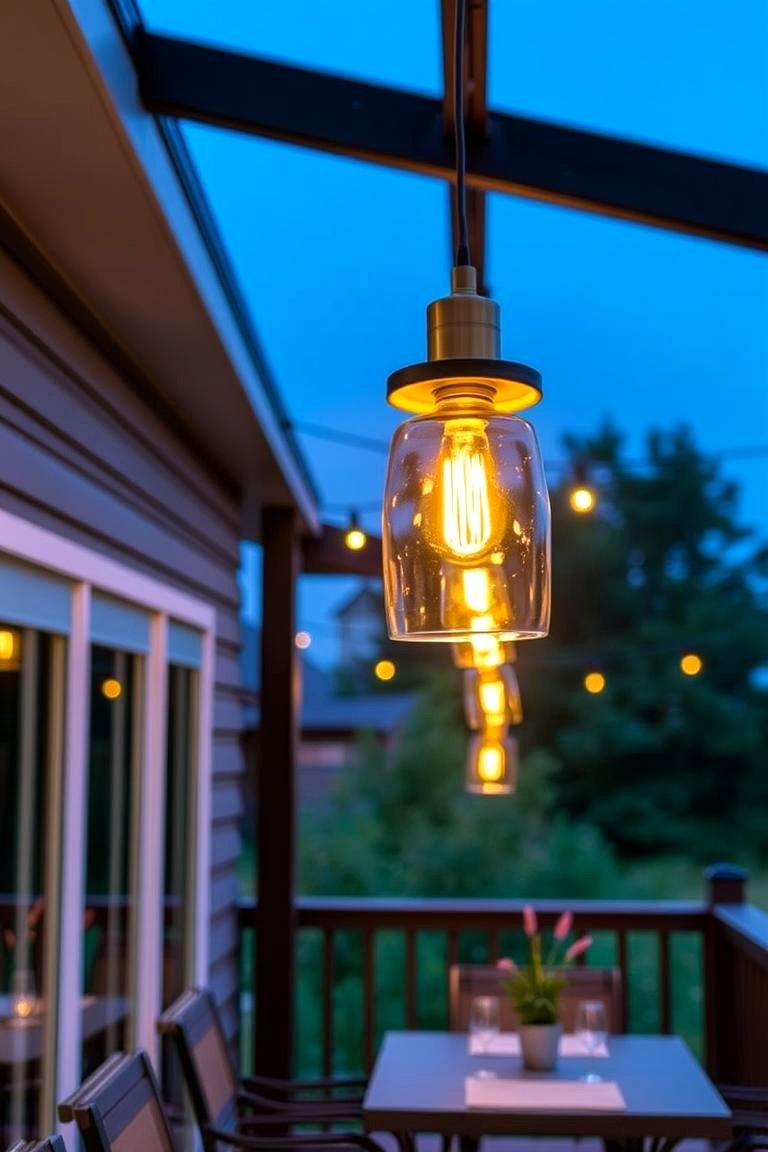 Pendant Lighting for Outdoor Ambience - 24 Deck Lighting Ideas