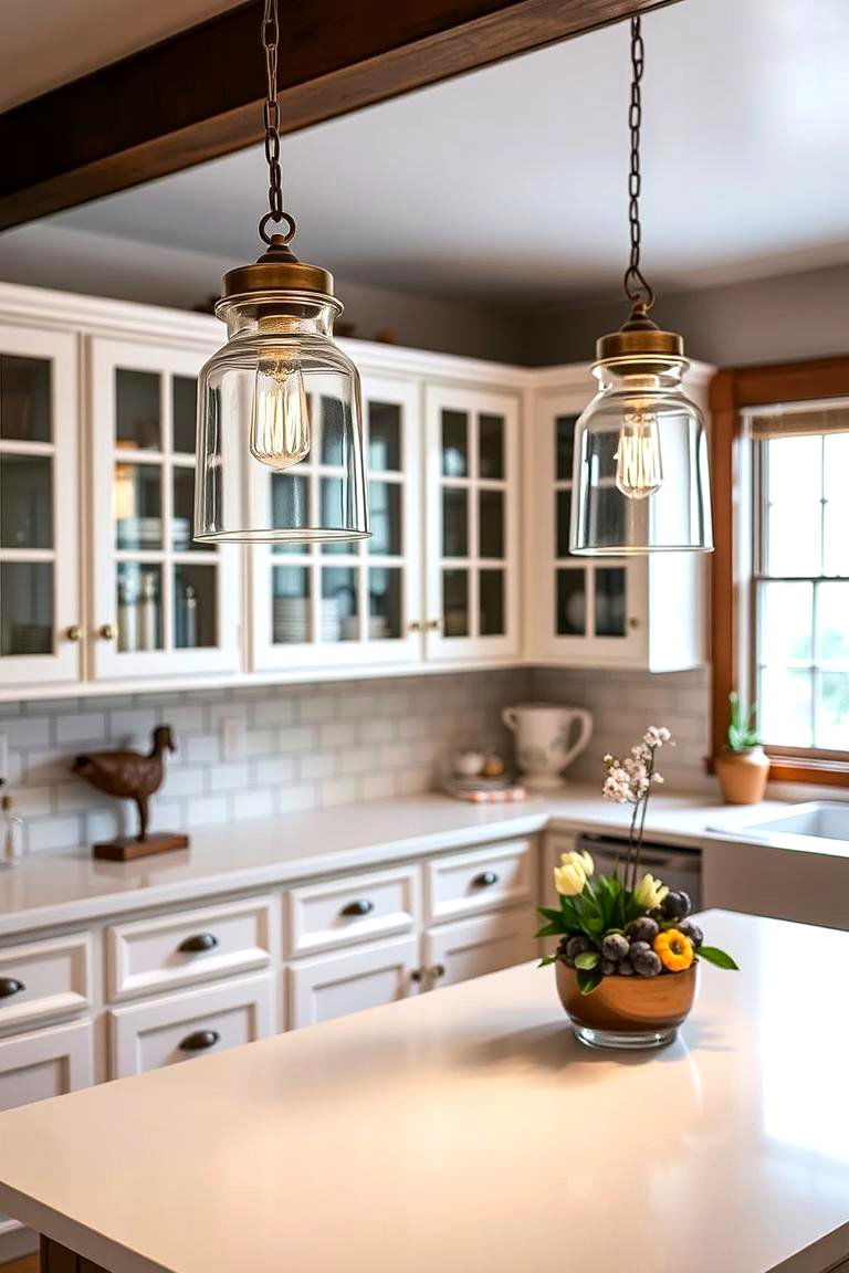Pendant Lighting - 24 Traditional Kitchen Ideas