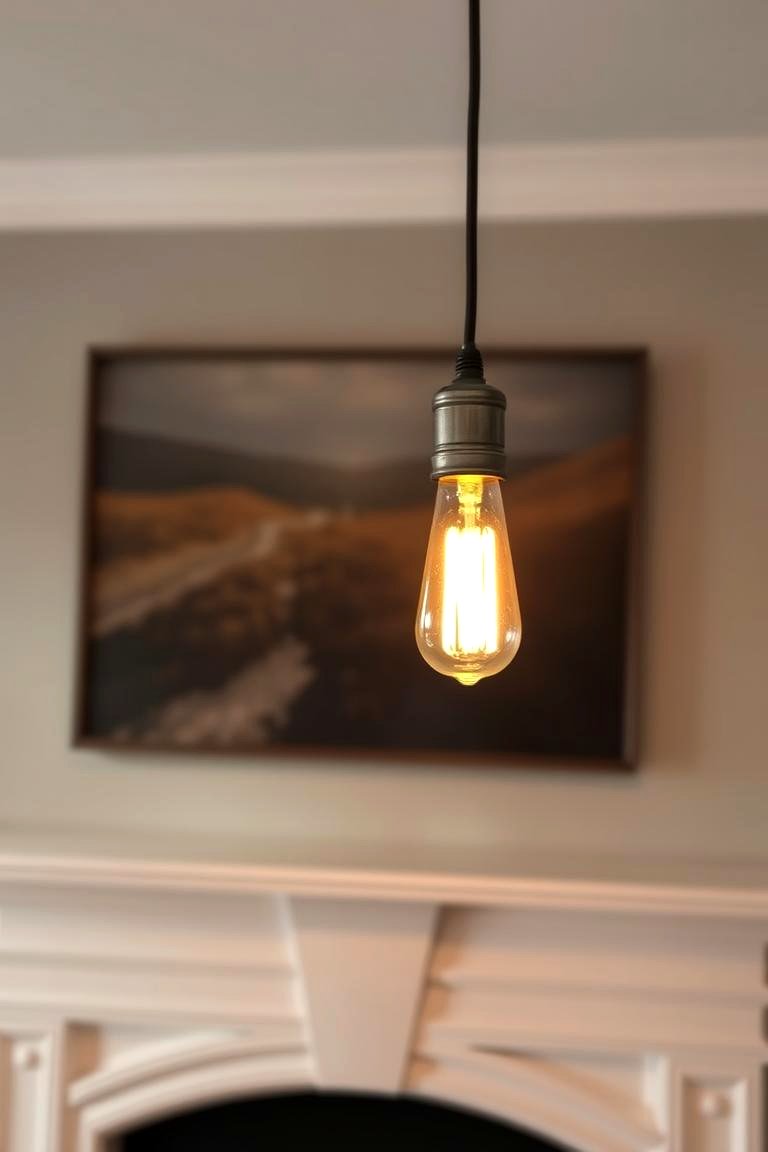 Pendant Lights Over the Mantel - 24 Fireplace Mantel Lighting Ideas