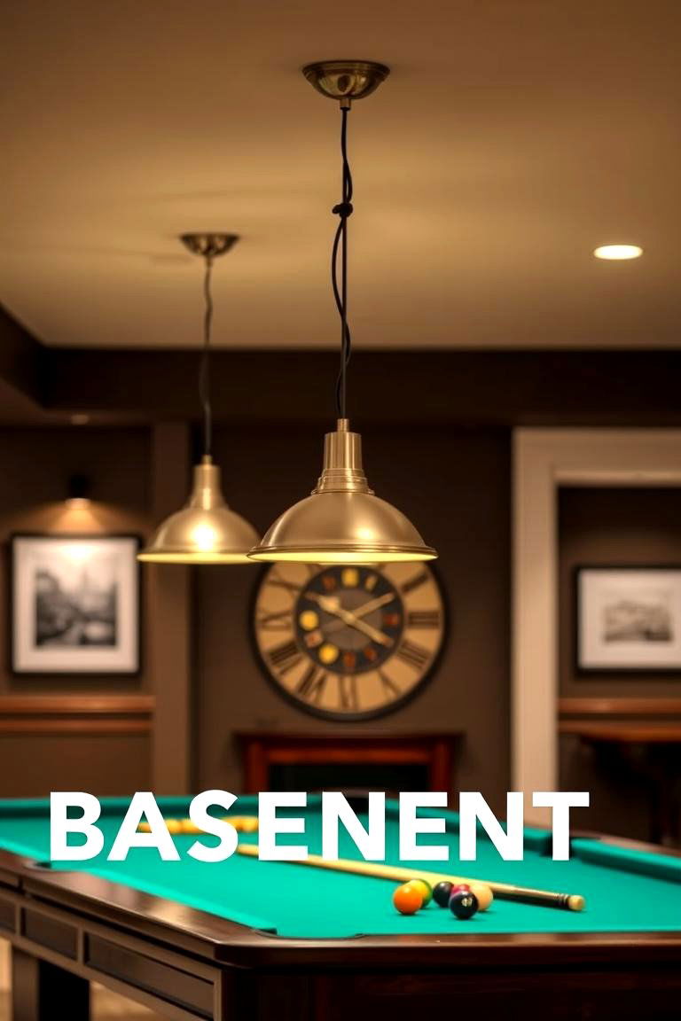 Pendant Lights for Stylish Functionality - 24 Basement Lighting Ideas