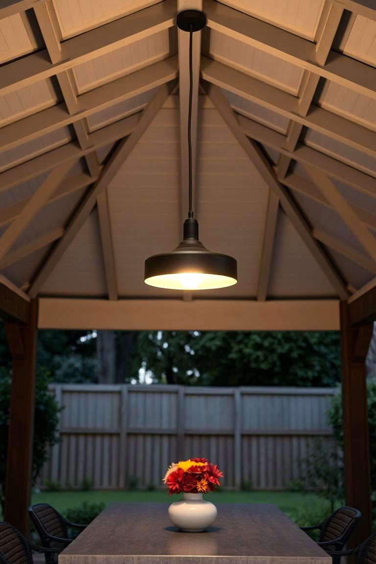 Pendant Lights for a Stylish Focal Point - 24 Gazebo Lighting Ideas
