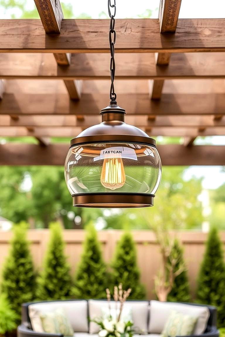 Pendant Lights for a Stylish Statement - 24 Pergola Lighting Ideas