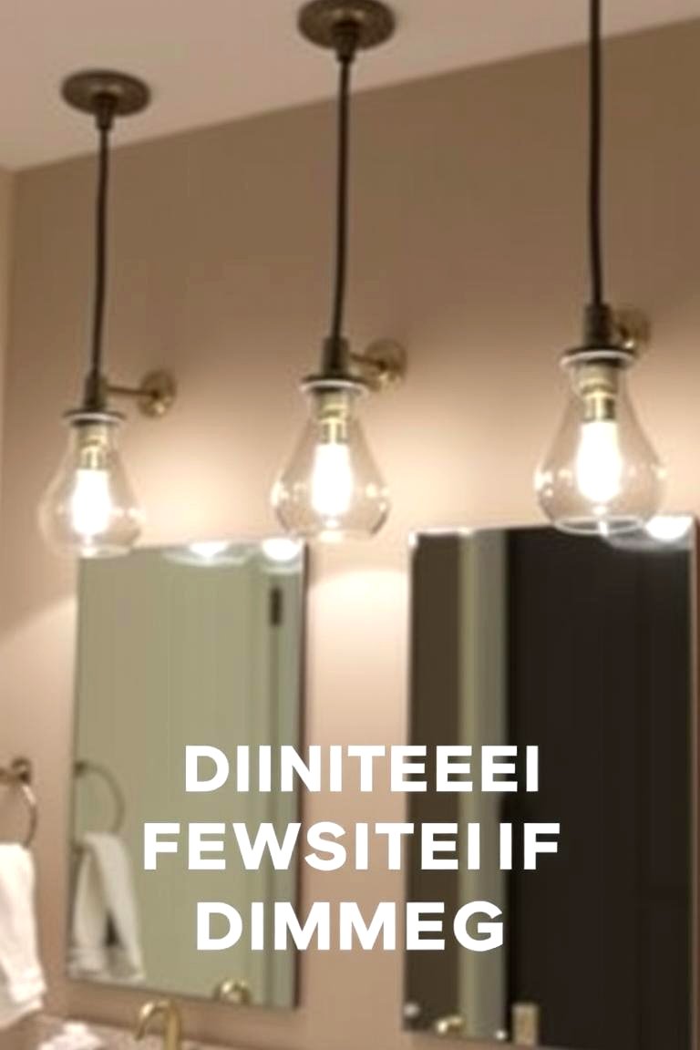 Pendant Lights with Adjustable Dimmers for Custom Lighting - 24 Bathroom Pendant Lighting Ideas