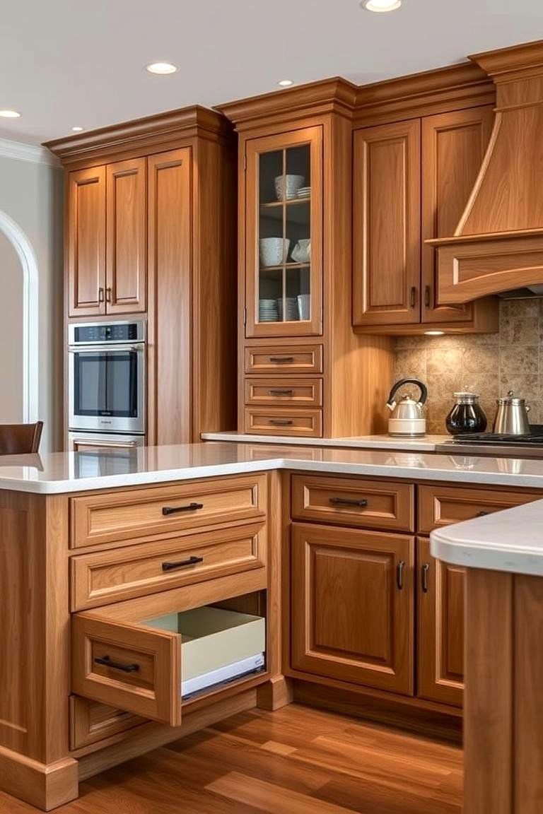 Peninsula with Built in Storage - 24 Kitchen Peninsula Ideas