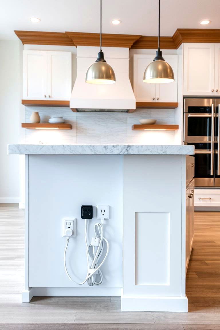 Peninsula with Hidden Outlets - 24 Kitchen Peninsula Ideas